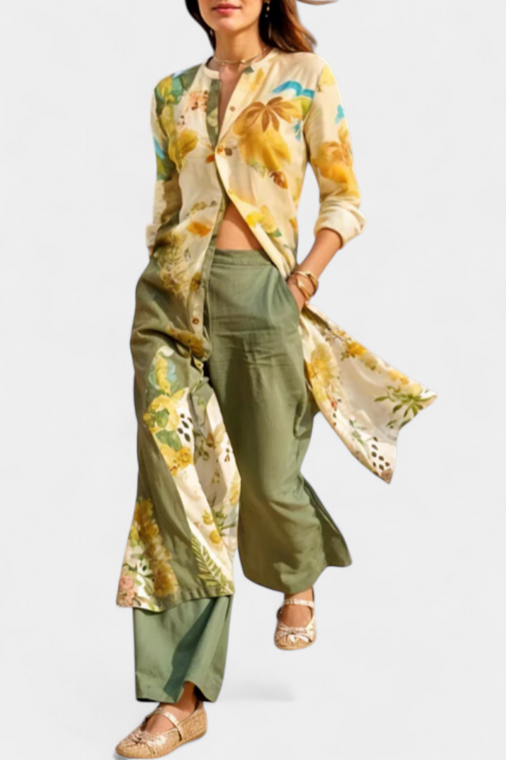 Melvina | Koordinovaný lněný komplet s časovým testem