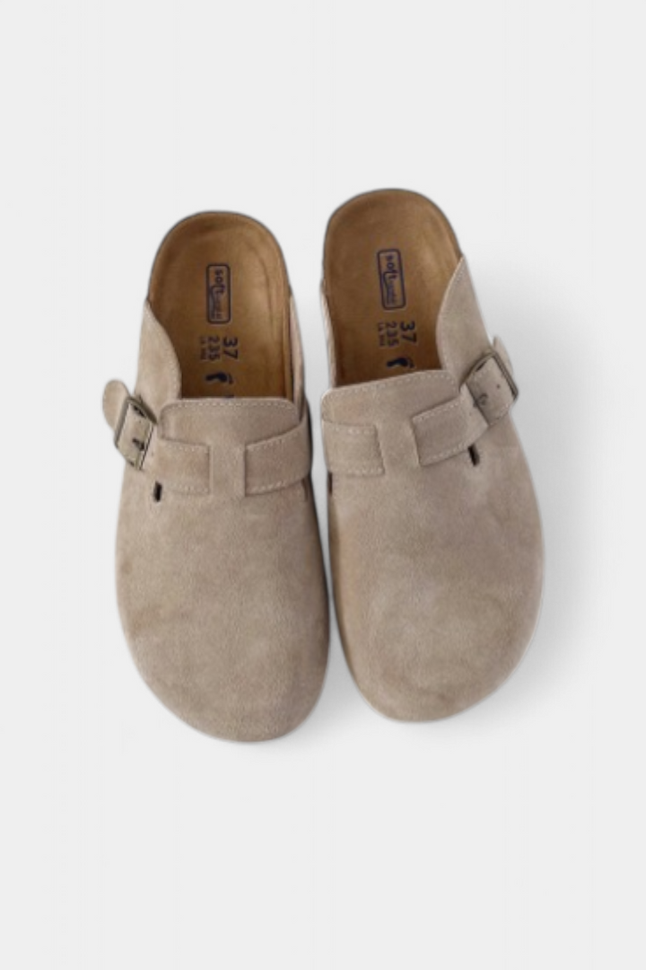 Lucia - Unisex Suede Pantofle s Nastavitelnou Přezkou