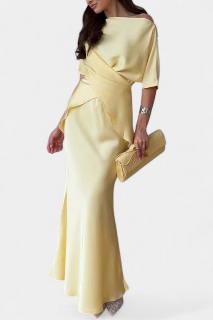 Veleda | Top s Křížovými Ramínky a Plynulou Sukní