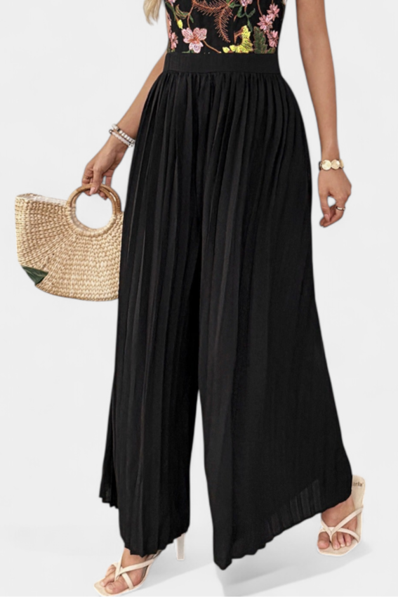 Maruja | Monoklón s květinovou výšivkou a průhlednou krajkou