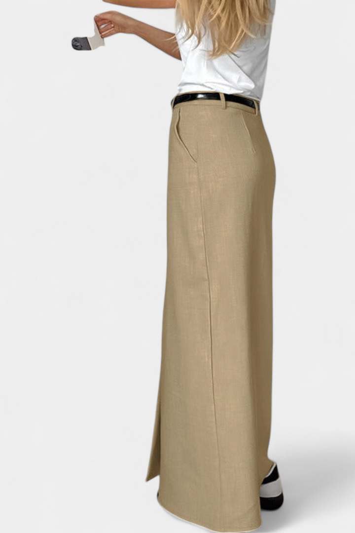 Amani | Dlouhá sukně s vysokým pasem a předním rozparkem