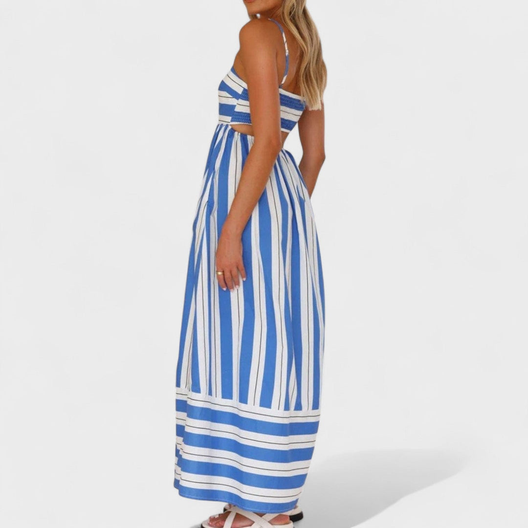 Isabel - Dlouhé šaty s pruhy