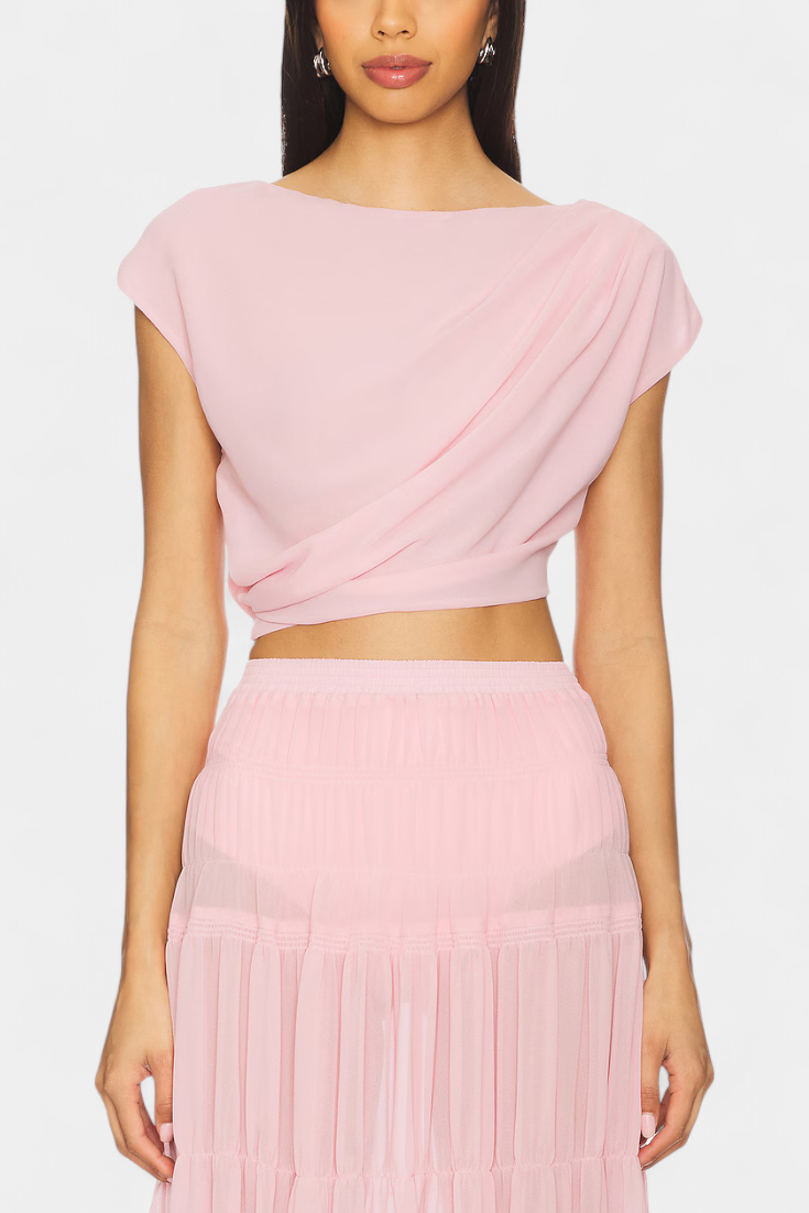 Nalia | Šifonová sukně s elastickým pasem a volány