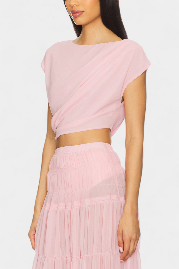 Nalia | Šifonová sukně s elastickým pasem a volány