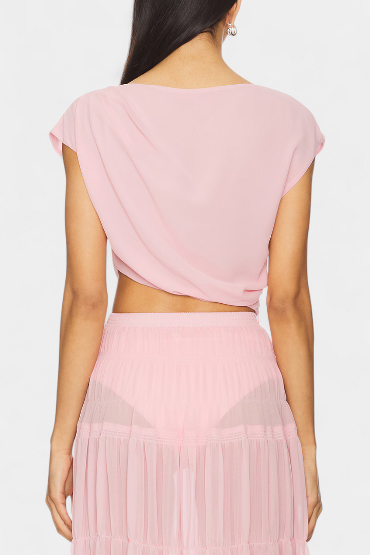 Nalia | Šifonová sukně s elastickým pasem a volány