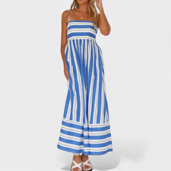 Isabel - Dlouhé šaty s pruhy