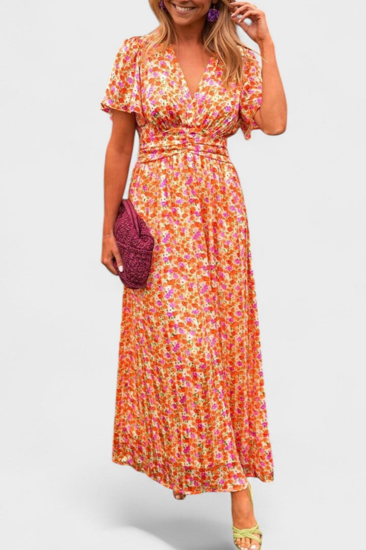 Sandra | Elegantní maxi šaty s výstřihem do V