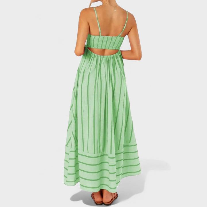 Isabel - Dlouhé šaty s pruhy