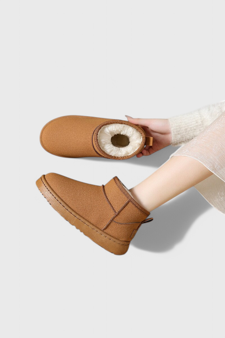 Serena | Kozačky s podšívkou z ovčí kůže